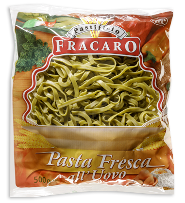 Pastificio Fracaro Arzignano Vicenza - Pasta fresca uovo - Fettuccine spinaci